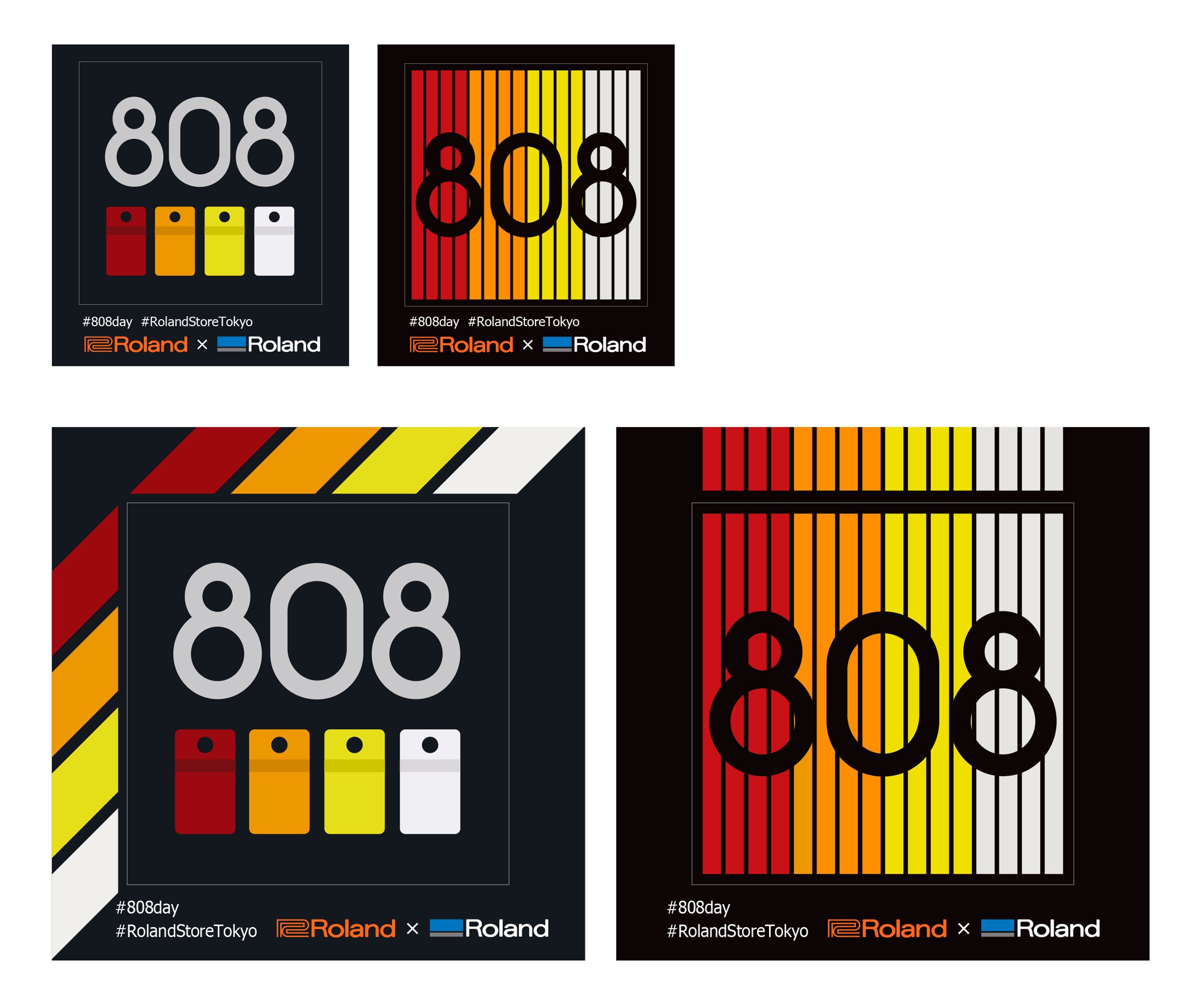 Roland記念品/TR-808クッション＆缶バッチ/V-Drumsコースター